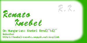 renato knebel business card